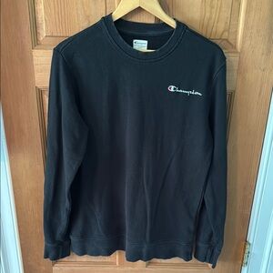 Champion Black Size Small Men's Teen Boy Crewneck Sweatshirt